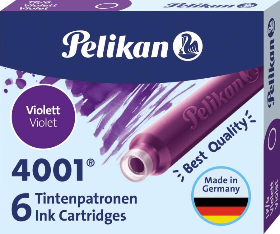 Pelikan Inktpatroon 4001 violet 6 stuks