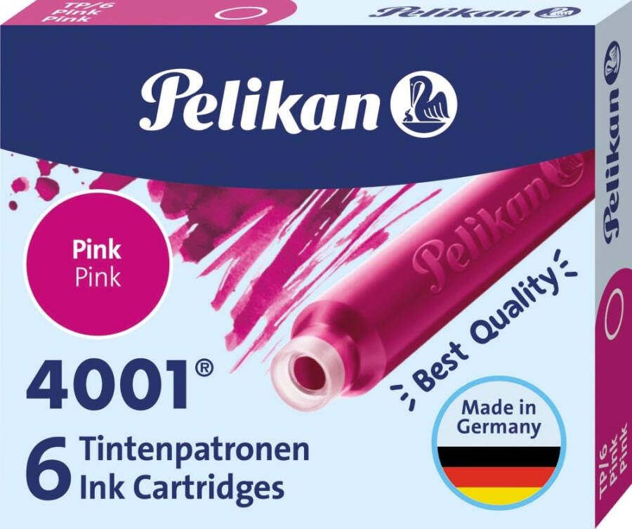 Pelikan Inktpatroon 4001 roze 6 stuks