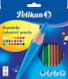 Pelikan kleurpotloden etui met 24 stuks in geassorteerde kleuren - Thumbnail 1