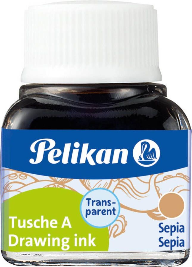 Pelikan Oost-Indische inkt sepia flesje van 10 ml
