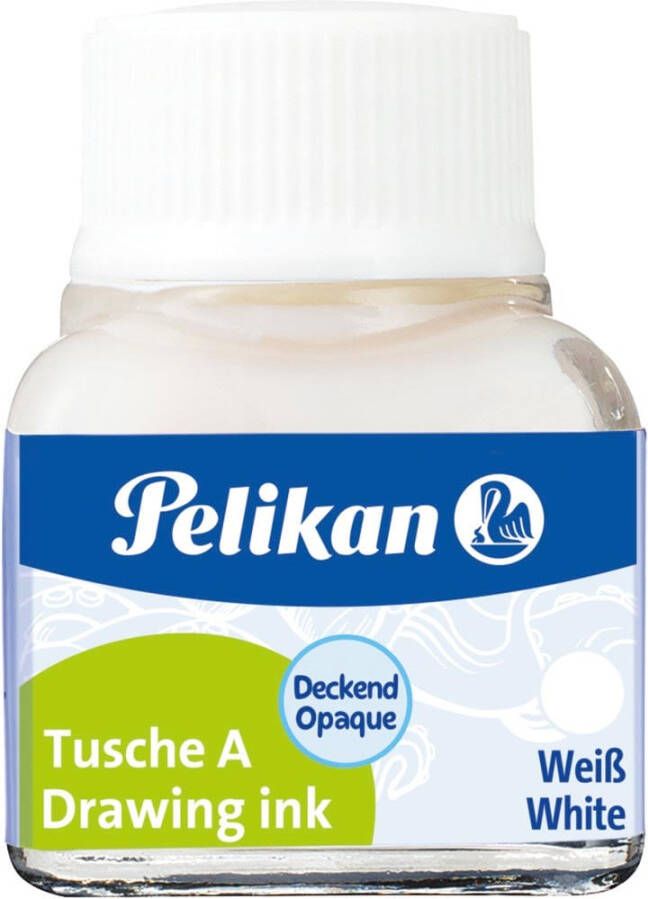 Pelikan Oost-Indische inkt wit flesje van 10 ml
