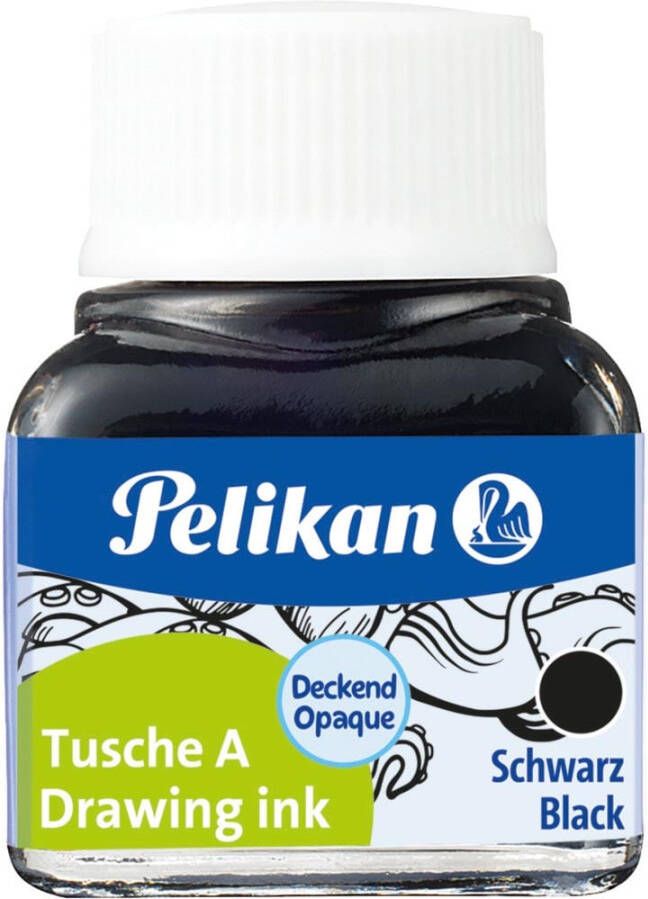 Pelikan Oost-Indische inkt zwart flesje van 10 ml