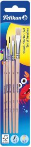 Pelikan penselenset blister van 5 stuks S613F in nr 6 en 10 en S24 in nr 2 4 en 6