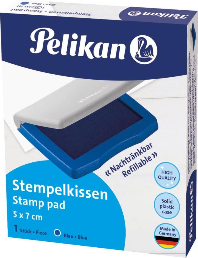 Pelikan Stempelkussen ft 5 x 7 cm blauw