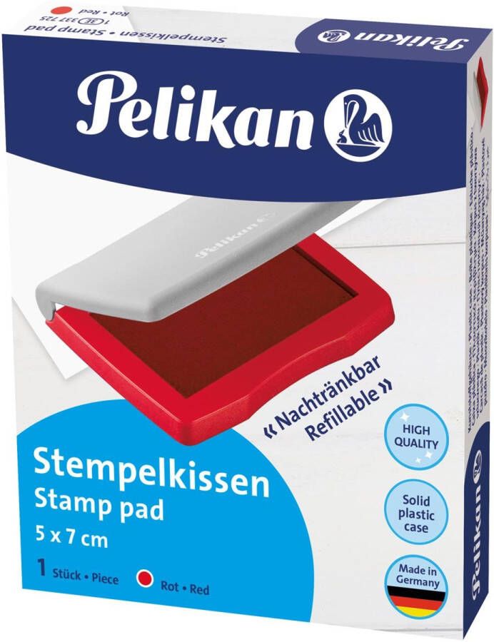Pelikan Stempelkussen ft 5 x 7 cm rood