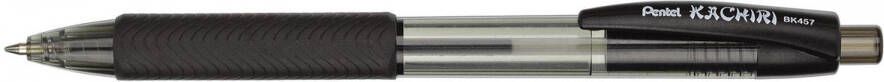 Pentel Kachiri balpen van 0 7 mm zwart 12 stuks