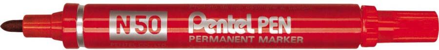Pentel Viltstift N50 rond rood 1.5 3mm