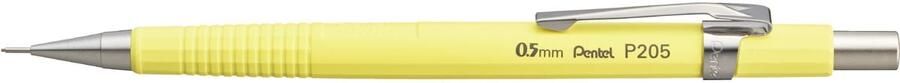 Pentel vulpotlood voor potloodstiften: 0 5 mm pastel gele houder