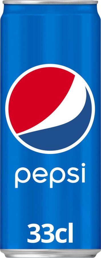 Pepsi frisdrank sleek blik van 33 cl pak van 24 stuks
