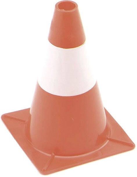 Perel signalisatiekegel 30 cm hoog rood wit