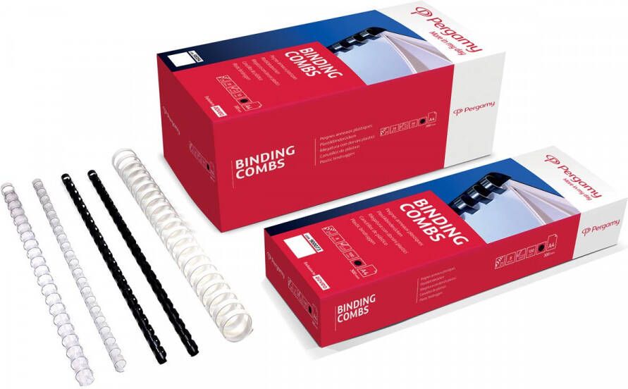 Pergamy bindruggen pak van 50 stuks 28 mm wit