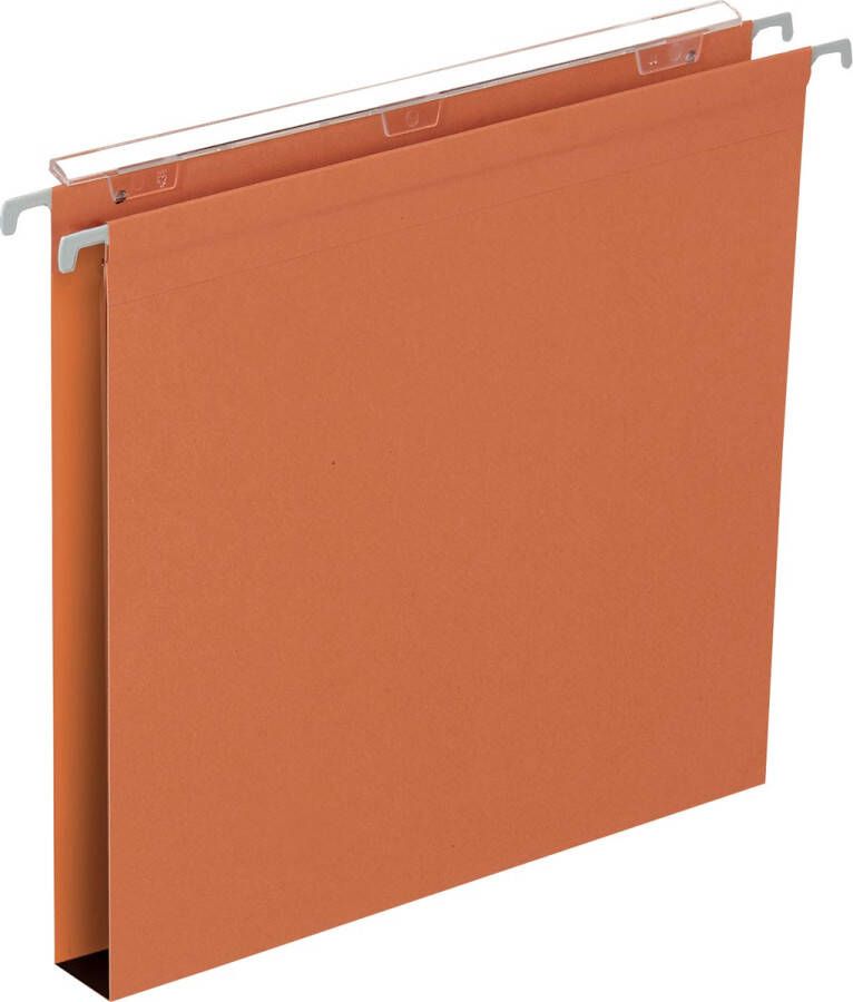 Pergamy Defi hangmap folio bodem 30 mm oranje pak van 25 stuks