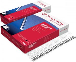 Pergamy draadruggen pak van 100 stuks 12 7 mm zwart