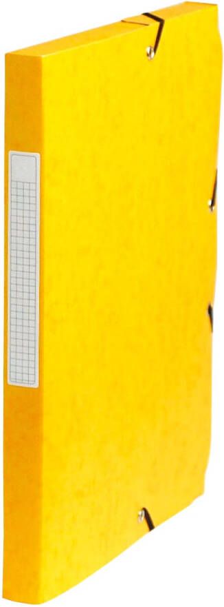Pergamy elastobox rug van 2 5 cm geel