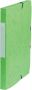 Merkloos Pergamy elastobox rug van 2 5 cm groen - Thumbnail 1