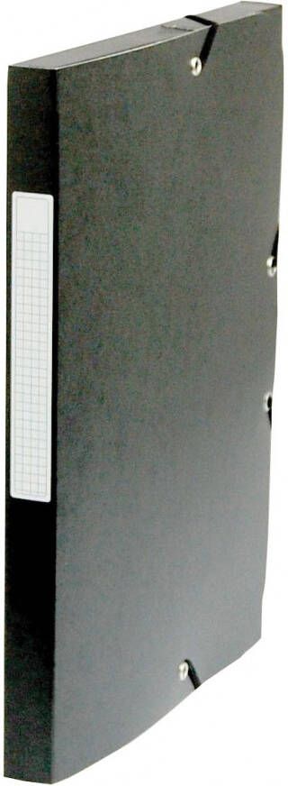 Pergamy elastobox rug van 2 5 cm zwart