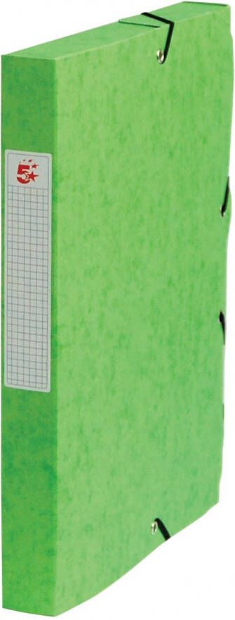 Pergamy elastobox rug van 4 cm groen