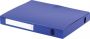 Pergamy elastobox voor ft A4 uit PP van 700 micron rug van 4 cm blauw - Thumbnail 1