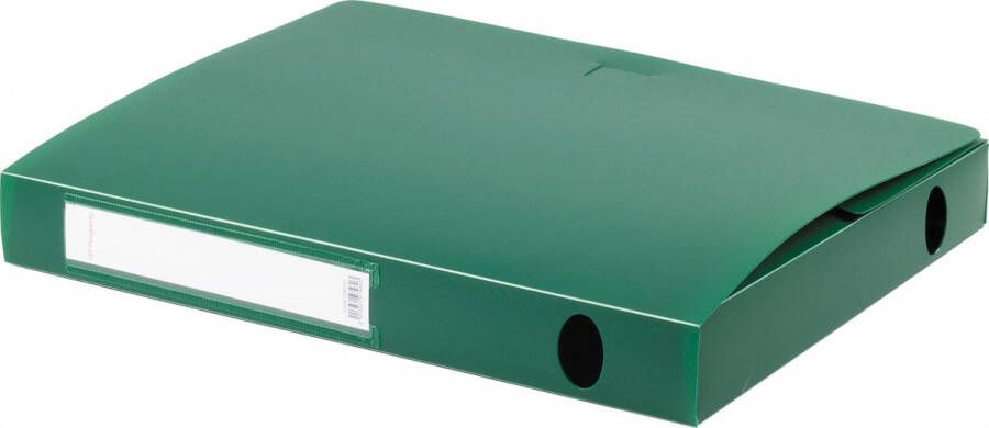 Pergamy elastobox voor ft A4 uit PP van 700 micron rug van 4 cm groen