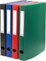 Pergamy elastobox voor ft A4 uit PP van 700 micron rug van 4 cm in geassorteerde kleuren - Thumbnail 1
