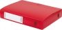 Pergamy elastobox voor ft A4 uit PP van 700 micron rug van 6 cm rood - Thumbnail 1