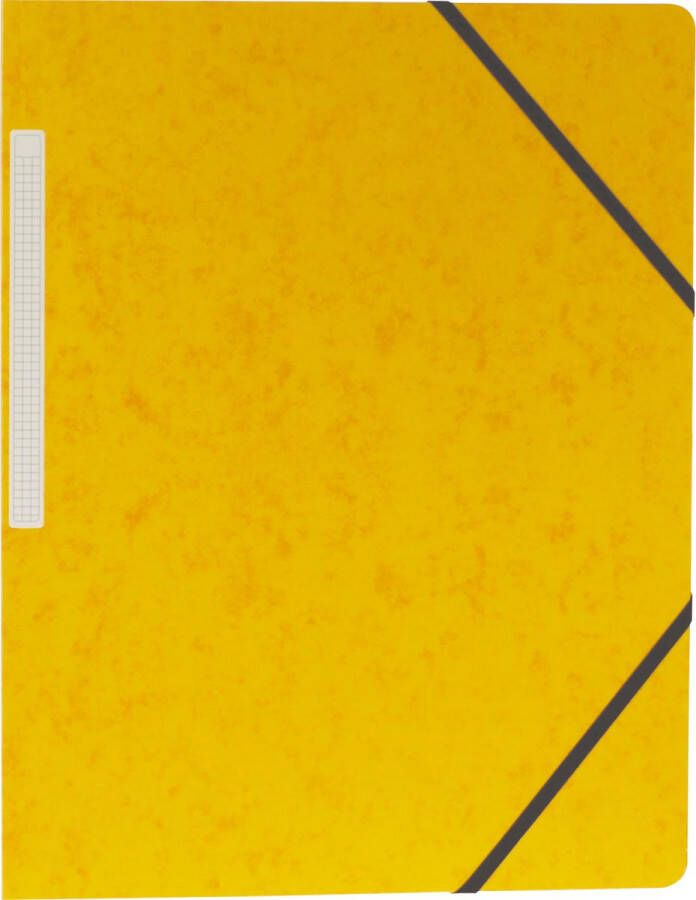 Pergamy elastomap 3 kleppen geel pak van 10 stuks