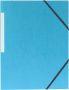 Pergamy elastomap 3 kleppen lichtblauw pak van 10 stuks - Thumbnail 1