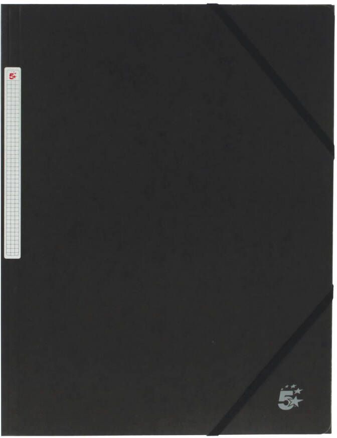 Pergamy elastomap 3 kleppen zwart pak van 10
