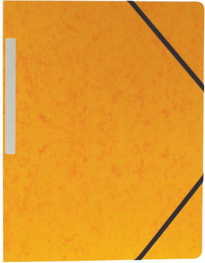 Pergamy elastomap ft A4 (24x32 cm) met elastieken zonder kleppen geel pak van 10 stuks