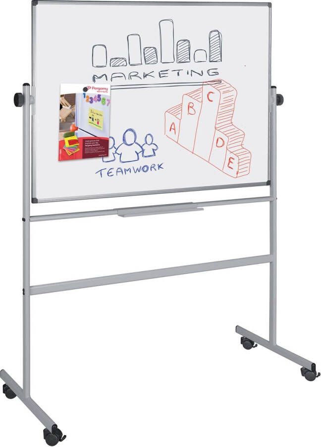 Pergamy Excellence emaille magnetisch kantelbord ft 120 x 90 cm