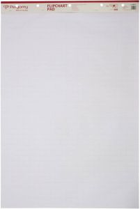 Pergamy flipchartpapier ft 65 x 98 cm geruit en blanco pak met 50 blad