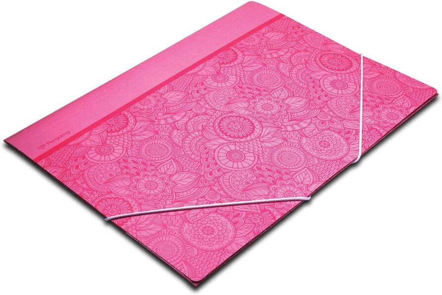 Pergamy Mandala elastomap met kleppen ft A4 roze