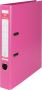 Merkloos Pergamy ordner voor ft A4 volledig uit PP rug van 5 cm roze - Thumbnail 3