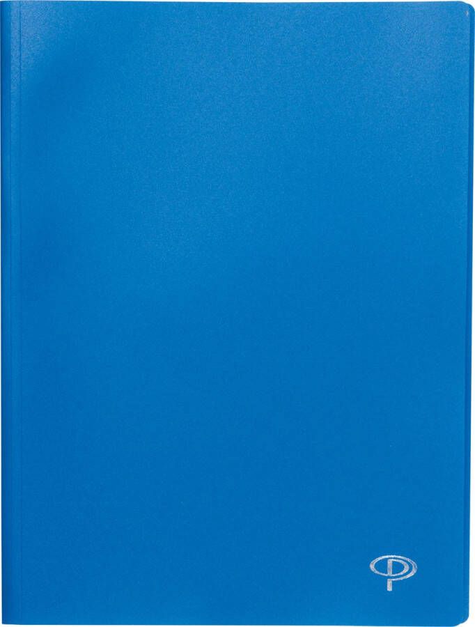 Pergamy showalbum voor ft A4 met 30 transparante tassen blauw