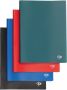 Pergamy showalbum voor ft A4 met 50 transparante tassen in geassorteerde kleuren - Thumbnail 1