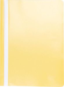 Pergamy snelhechtmap ft A4 PP pak van 25 stuks geel