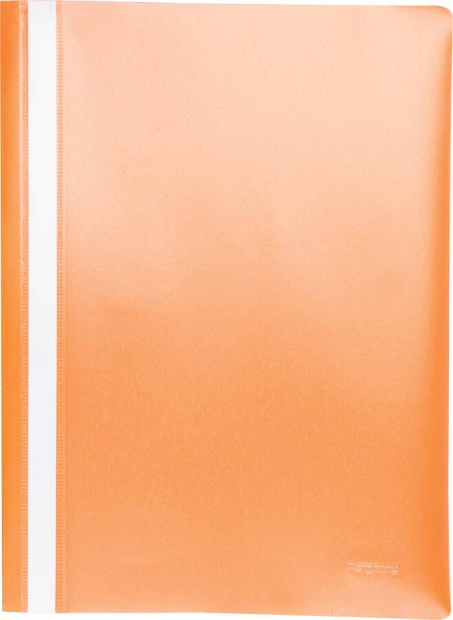 Pergamy snelhechtmap ft A4 PP pak van 25 stuks oranje