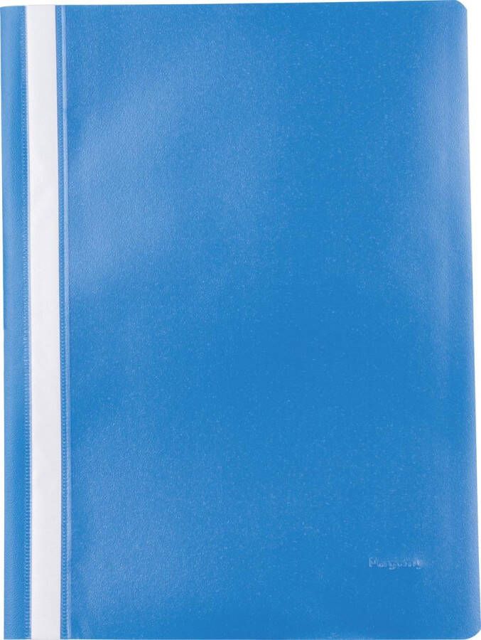 Pergamy snelhechtmap ft A4 PP pak van 5 stuks donkerblauw