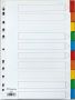 Pergamy tabbladen met indexblad ft A4 11 gaatsperforatie geassorteerde kleuren 10 tabs - Thumbnail 2