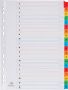 Pergamy tabbladen met indexblad ft A4 11-gaatsperforatie geassorteerde kleuren A-Z 20 met tabs - Thumbnail 1
