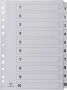 Pergamy tabbladen met indexblad ft A4 11-gaatsperforatie karton set 1-10 - Thumbnail 1