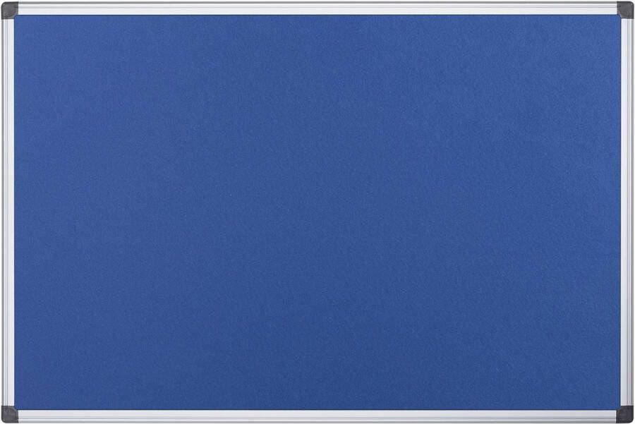SupertargetShop Pergamy textielbord met aluminium frame ft 60 x 90 cm blauw