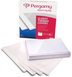 Pergamy thermische omslagen ft A4 3 mm pak van 100 stuks wit