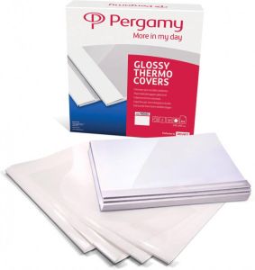 Pergamy thermische omslagen ft A4 6 mm pak van 100 stuks wit
