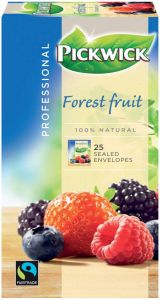 Pickwick thee bosvruchten fairtrade pak van 25 zakjes