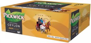 Pickwick Thee Ceylon 100 zakjes van 2gr met envelop