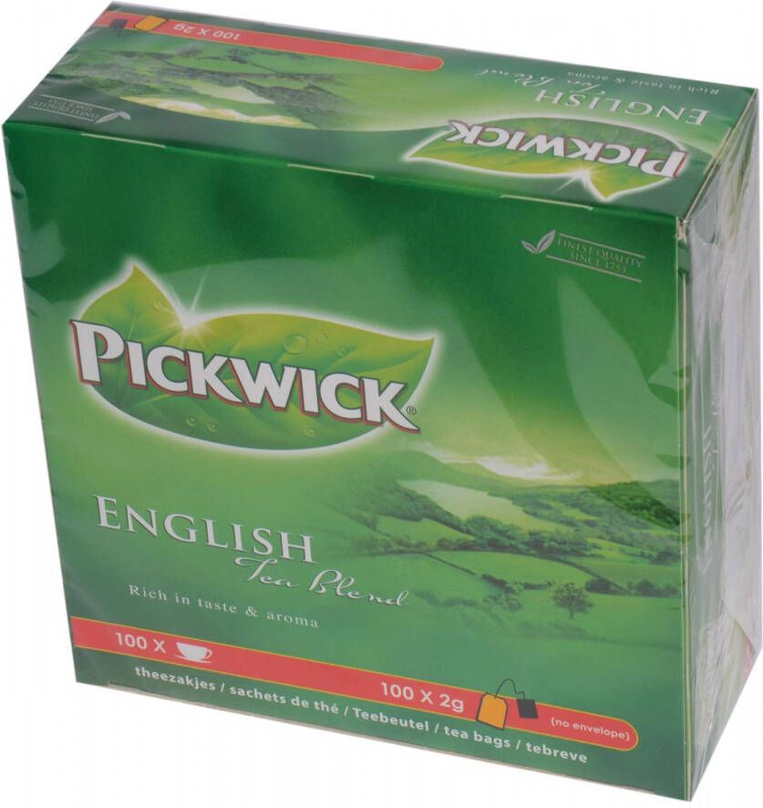 Pickwick thee English Tea Blend pak van 100 stuks van 2 gram