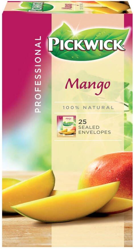 Pickwick Thee mango 25 zakjes van 1.5gr