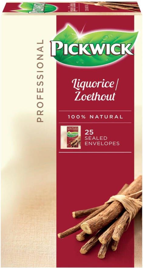 Pickwick Thee zoethout 25x 2 gr met envelop