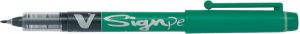Pilot Fineliner V-Sign Pen groen